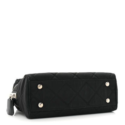 Prada Nylon Tessuto Impuntu Quilted Shoulder Bag Black 4 of 12