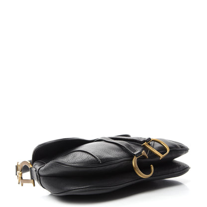 Christian Dior Calfskin Double Saddle Bag Black 4 of 14