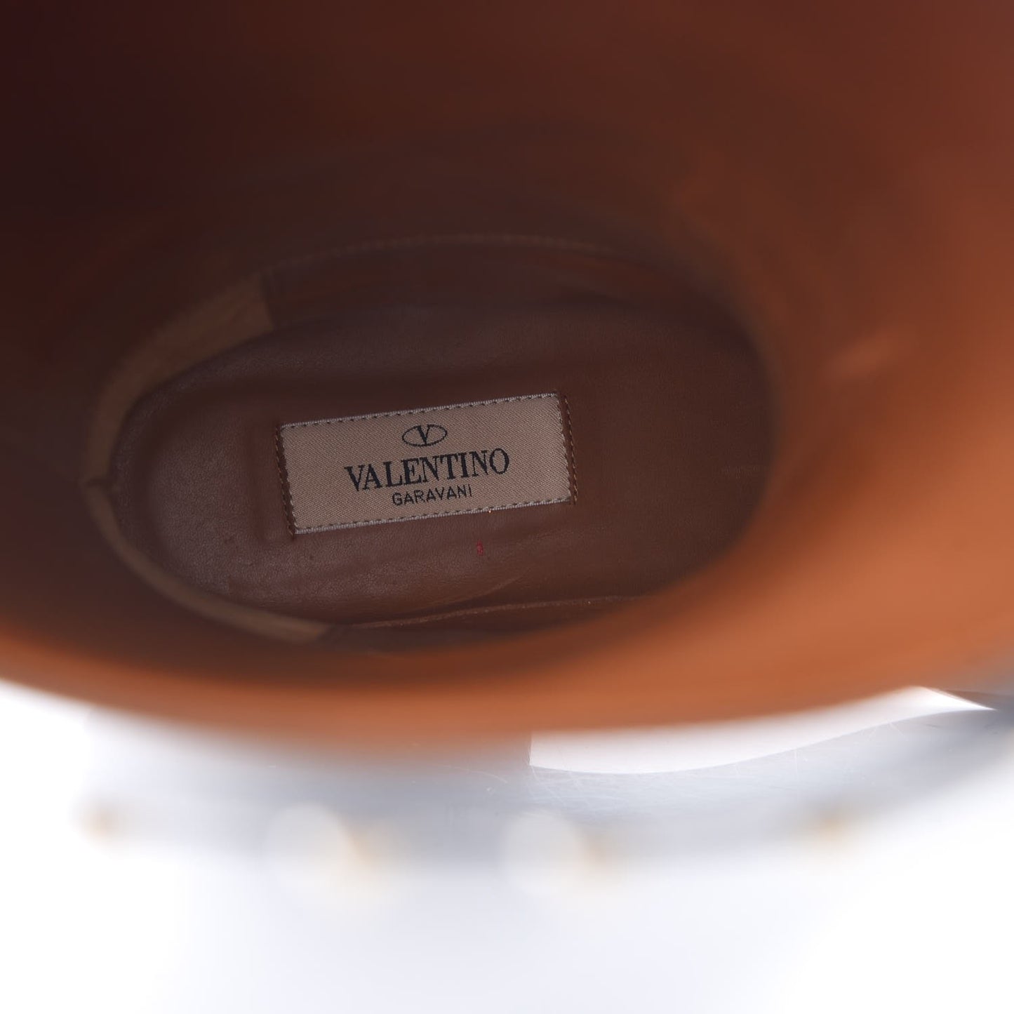 Calfskin Rockstud Knee High Flat Boots 38 Black