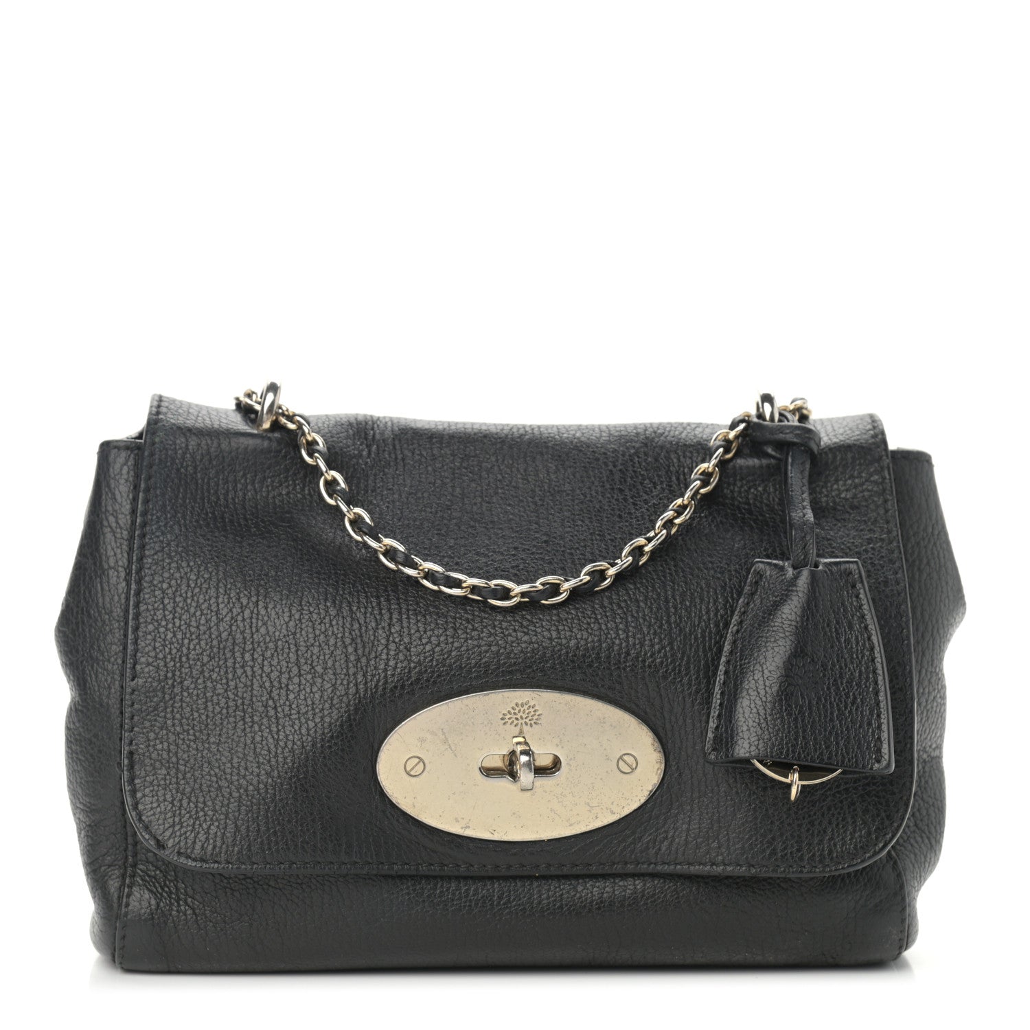 Mulberry Glossy Goatskin Small Lily Flap Black 1 of 18