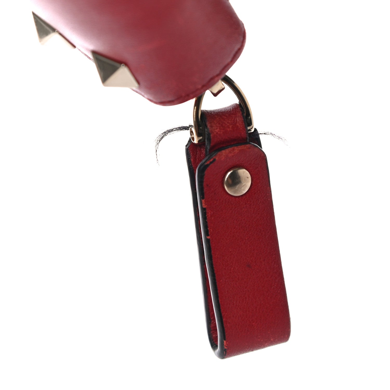 Valentino Garavani Calfskin Rockstud Zip Around Wallet Rosso Valentino 10 of 12