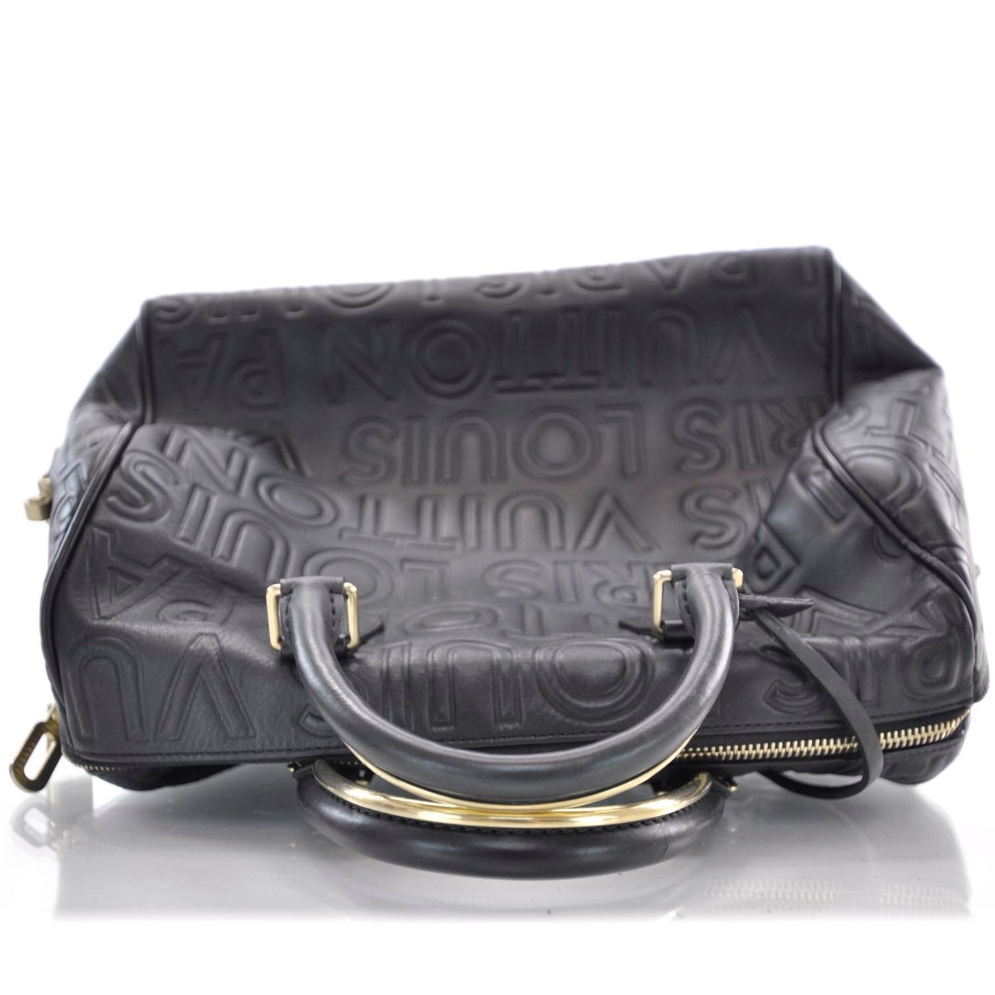 Calfskin Embossed Speedy Cube 30 Black