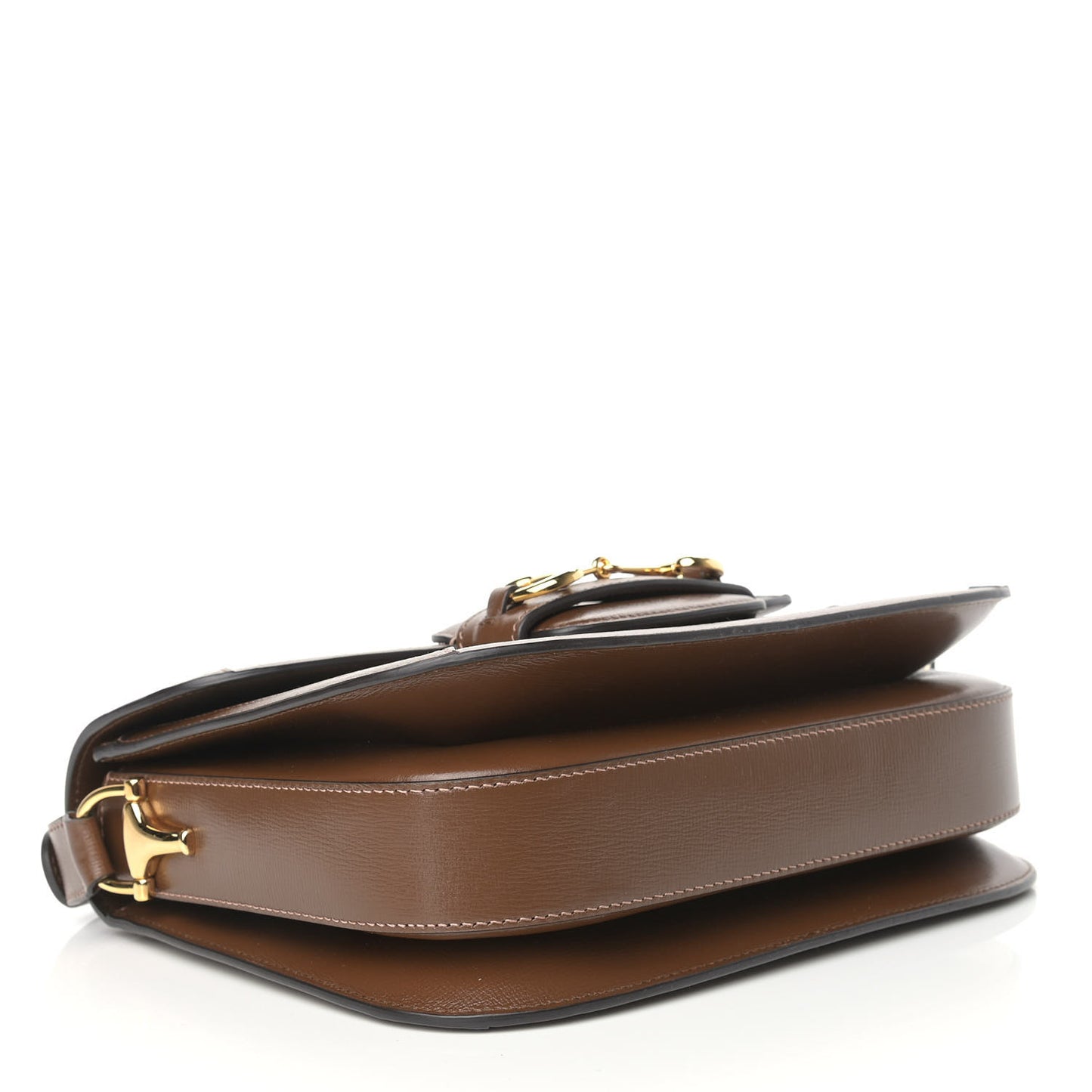 GG Supreme Monogram Horsebit 1955 Shoulder Bag Beige Brown Sugar