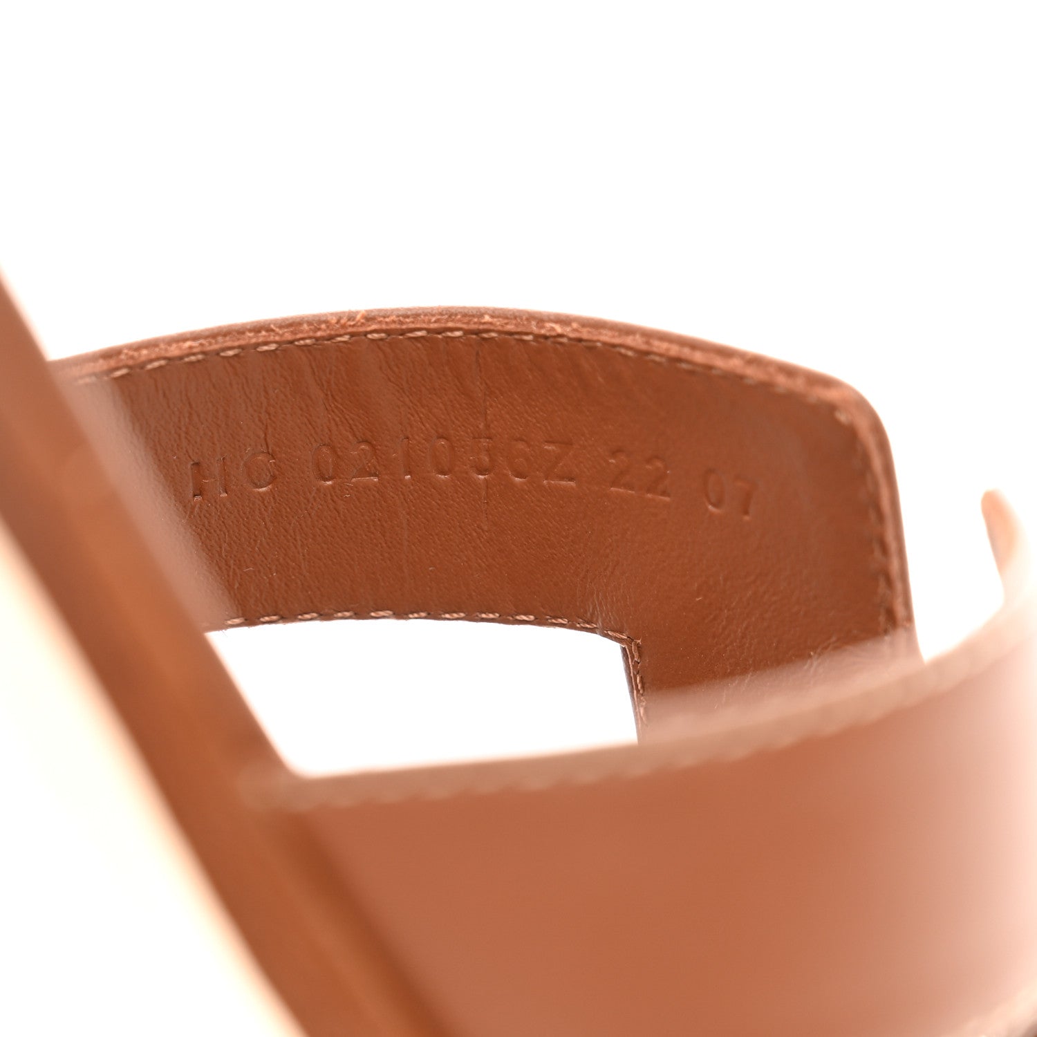 Hermes Box Calfskin Oran Sandals 39 Gold 8 of 9