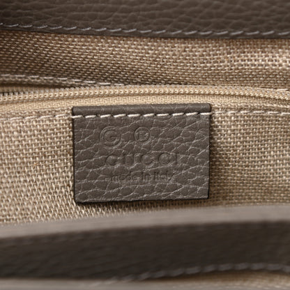 Gucci Dollar Calfskin Interlocking G Top Handle Shoulder Bag Loess 6 of 10