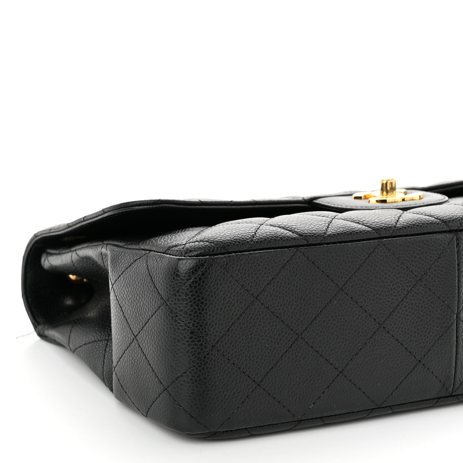Chanel Caviar Quilted Jumbo Single Flap Black 9 of 12