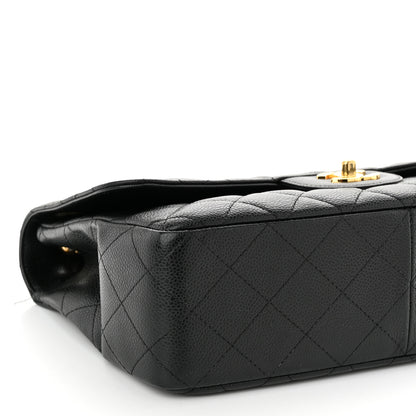Chanel Caviar Quilted Jumbo Single Flap Black 9 of 12