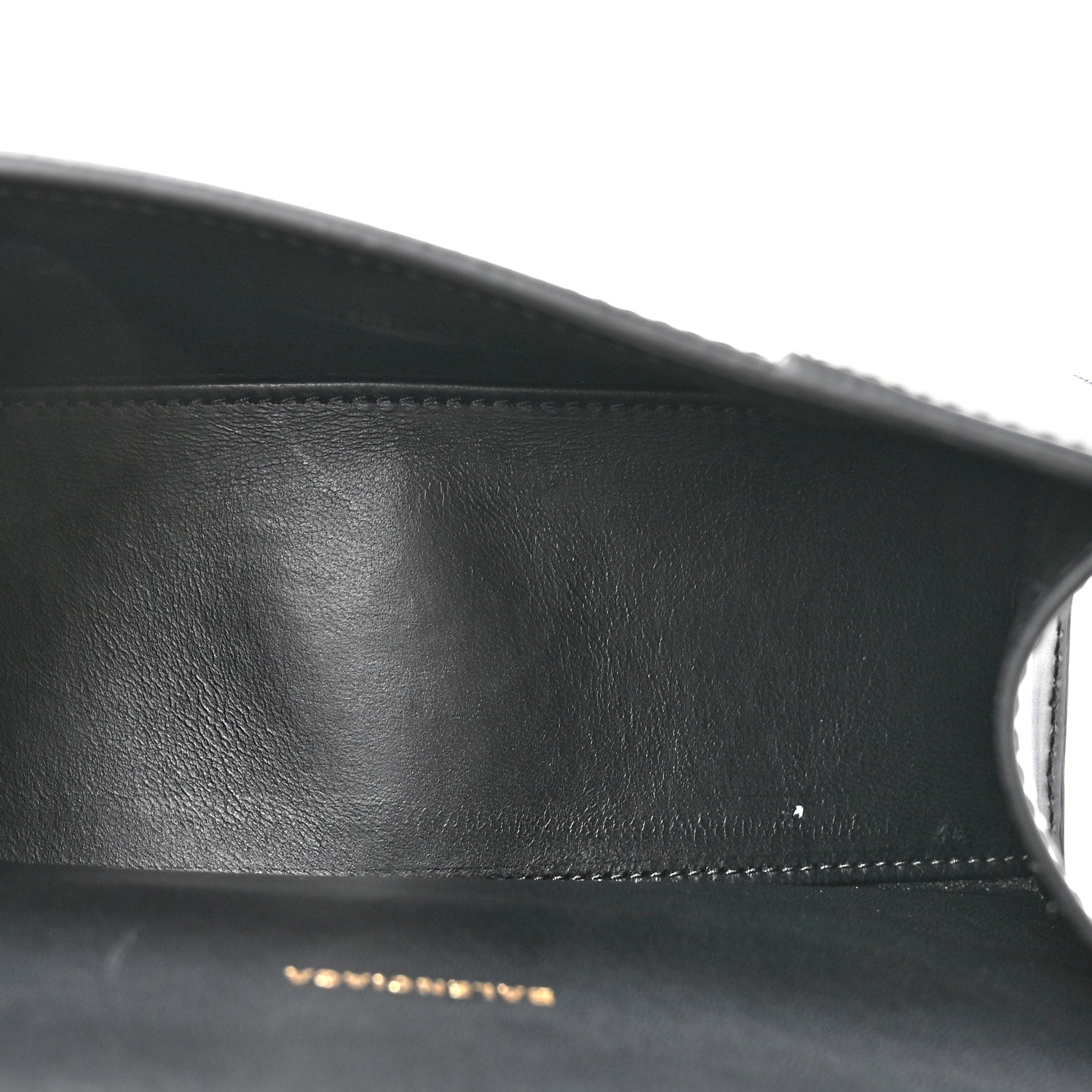 Balenciaga Shiny Box Calfskin Hourglass Top Handle Bag XS Black 5 of 13