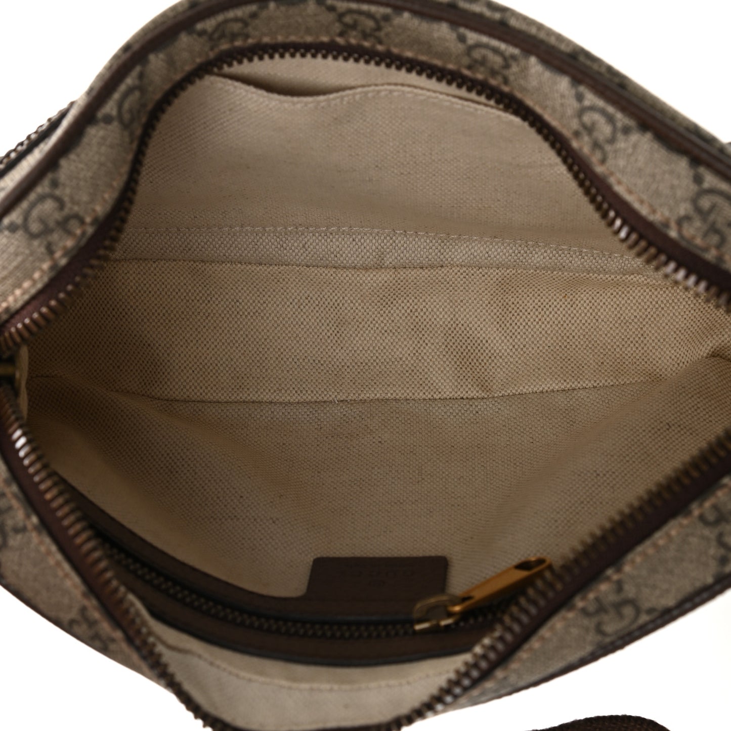 Soft GG Supreme Monogram Medium Ophidia Belt Bag Dark Brown