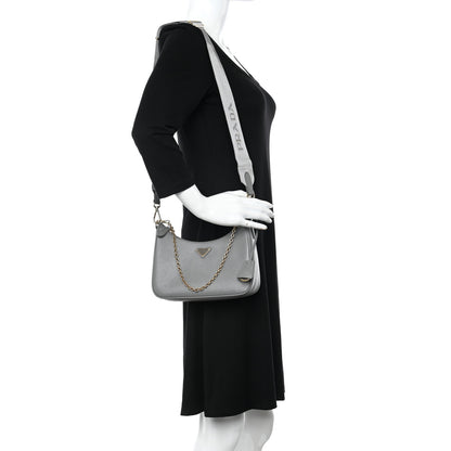 Prada Saffiano Re-Edition 2005 Shoulder Bag Ardesia 2 of 11