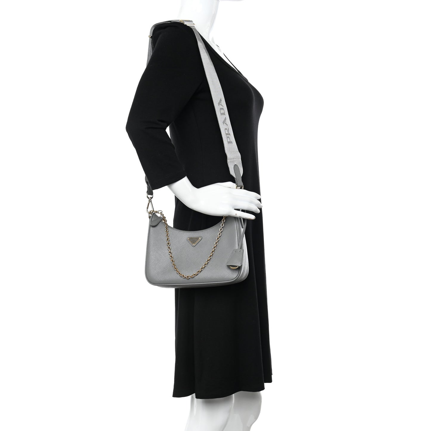 Saffiano Re-Edition 2005 Shoulder Bag Ardesia