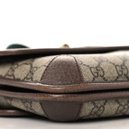 Gucci GG Supreme Monogram Web Small Neo Vintage Double Flap Messenger Bag Beige New Acero 11 of 14