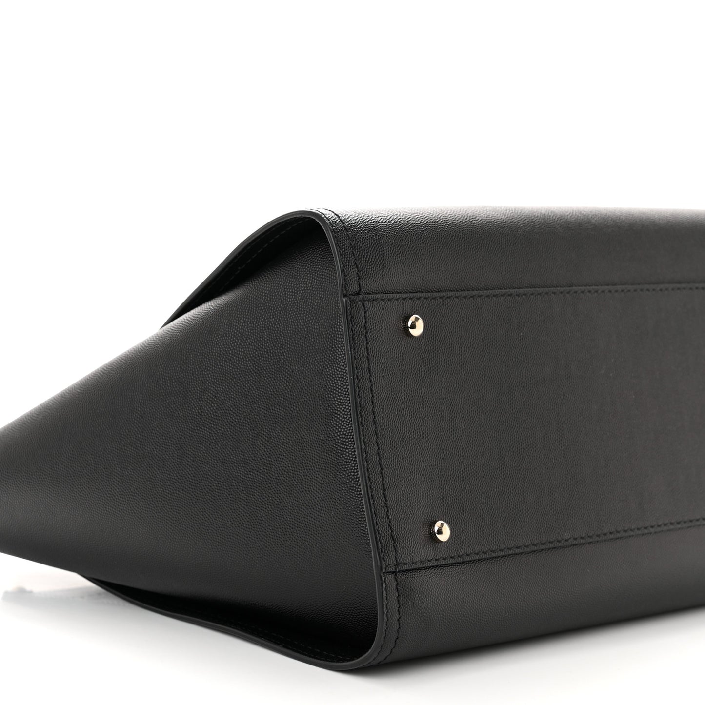 Caviar Medium Studded Deauville Tote Black