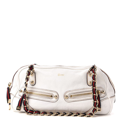 Gucci Goatskin Small Capri Bowler White 1 of 8