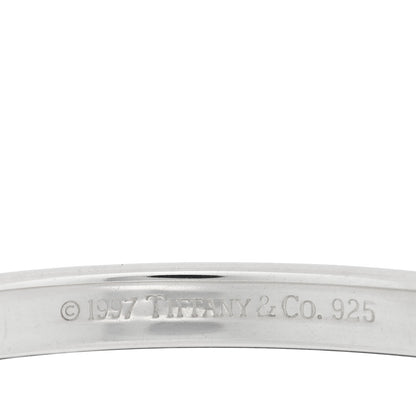 Tiffany Sterling Silver Narrow 1837 Bangle Bracelet 3 of 3