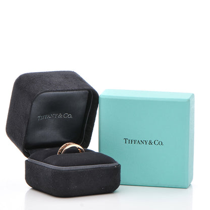 Tiffany 18K Rose Gold Diamond Atlas Open Pave Ring 56 7.5 5 of 5