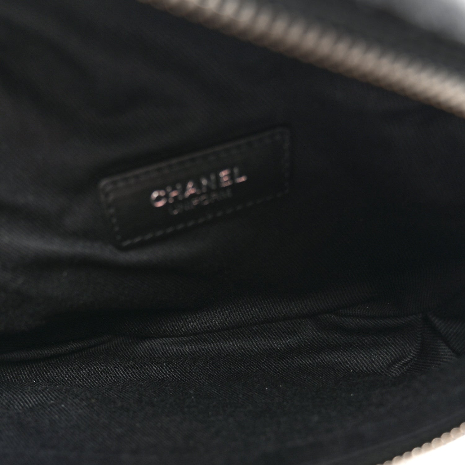 Chanel Calfskin Quilted Uniform Waist Belt Bag Black 5 of 10