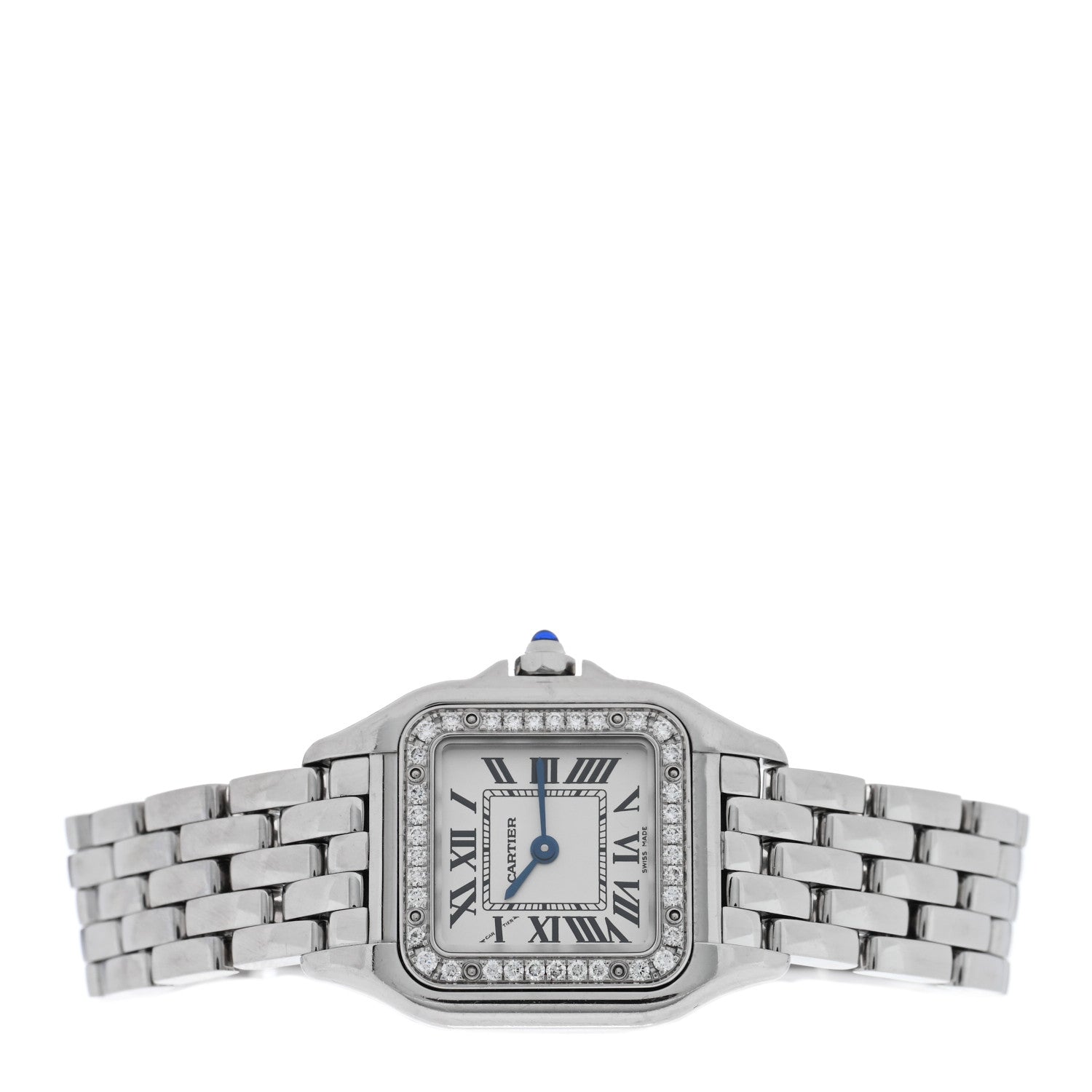 Cartier Stainless Steel Diamond 22mm Panthere Quartz Watch 2 of 4