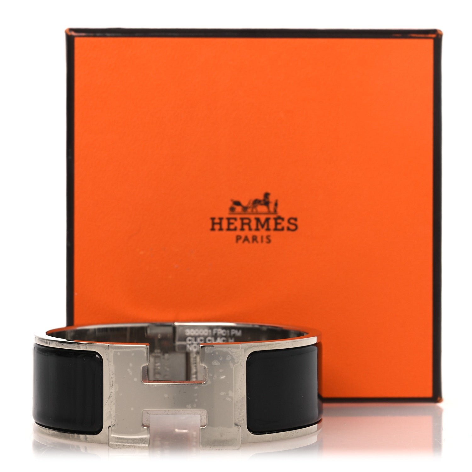 Hermes Enamel Wide Clic Clac H Bracelet PM Black 6 of 6