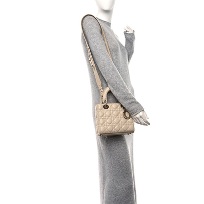 Christian Dior Lambskin Cannage Small My ABCDior Lady Dior Beige 3 of 10