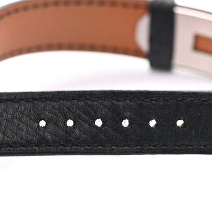 Hermes Courchevel Kelly Watch Replacement Strap Band Black 5 of 5