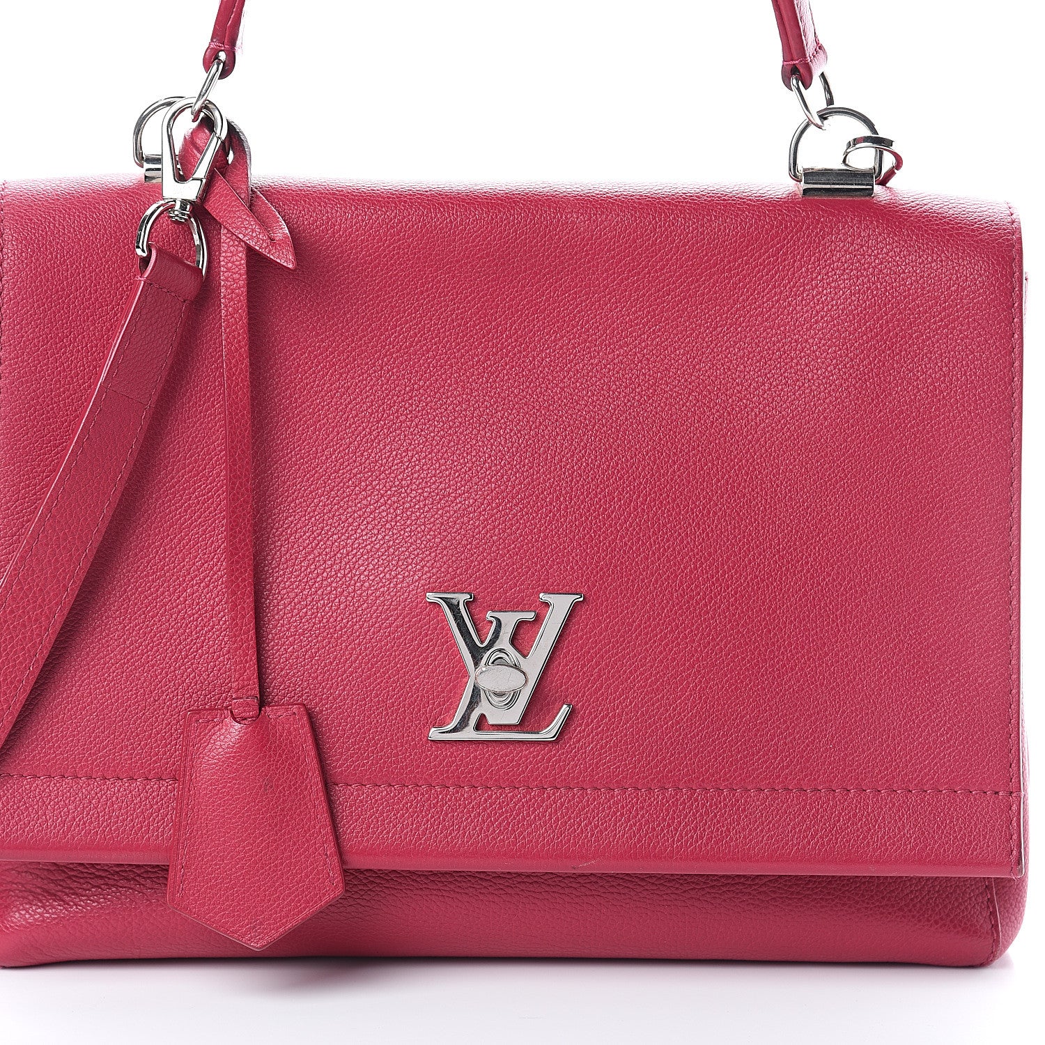 Louis Vuitton Calfskin Lockme II Top Handle Dahlia 6 of 8