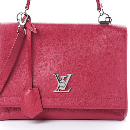 Louis Vuitton Calfskin Lockme II Top Handle Dahlia 6 of 8
