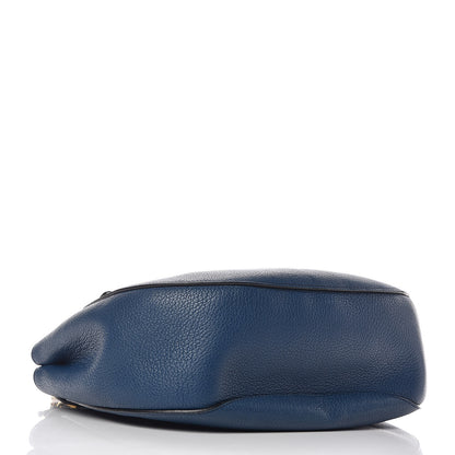 Chloe Grained Lambskin Large Drew Shoulder Bag Factory Blue 4 of 11