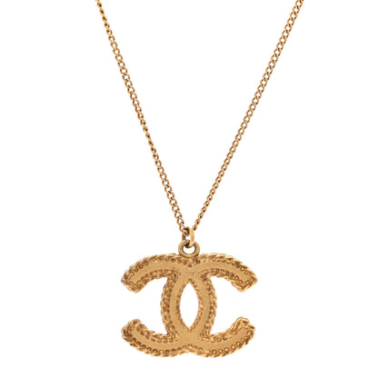 Chanel Metal CC Necklace Matte Gold 4 of 7
