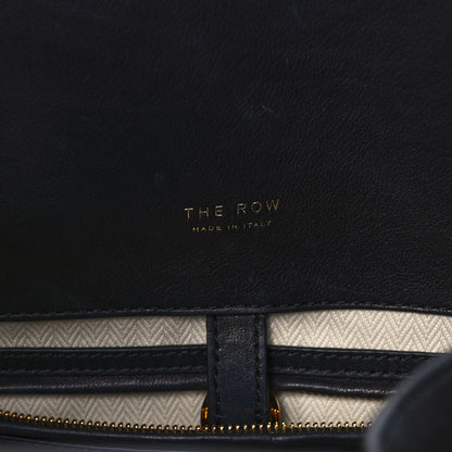 The Row Polished Saddle Calfskin Soft Margaux 15 Black 6 of 12
