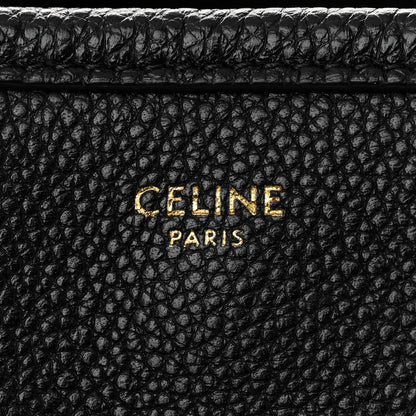 Celine Grained Calfskin Small Folded Cabas Black 6 of 10