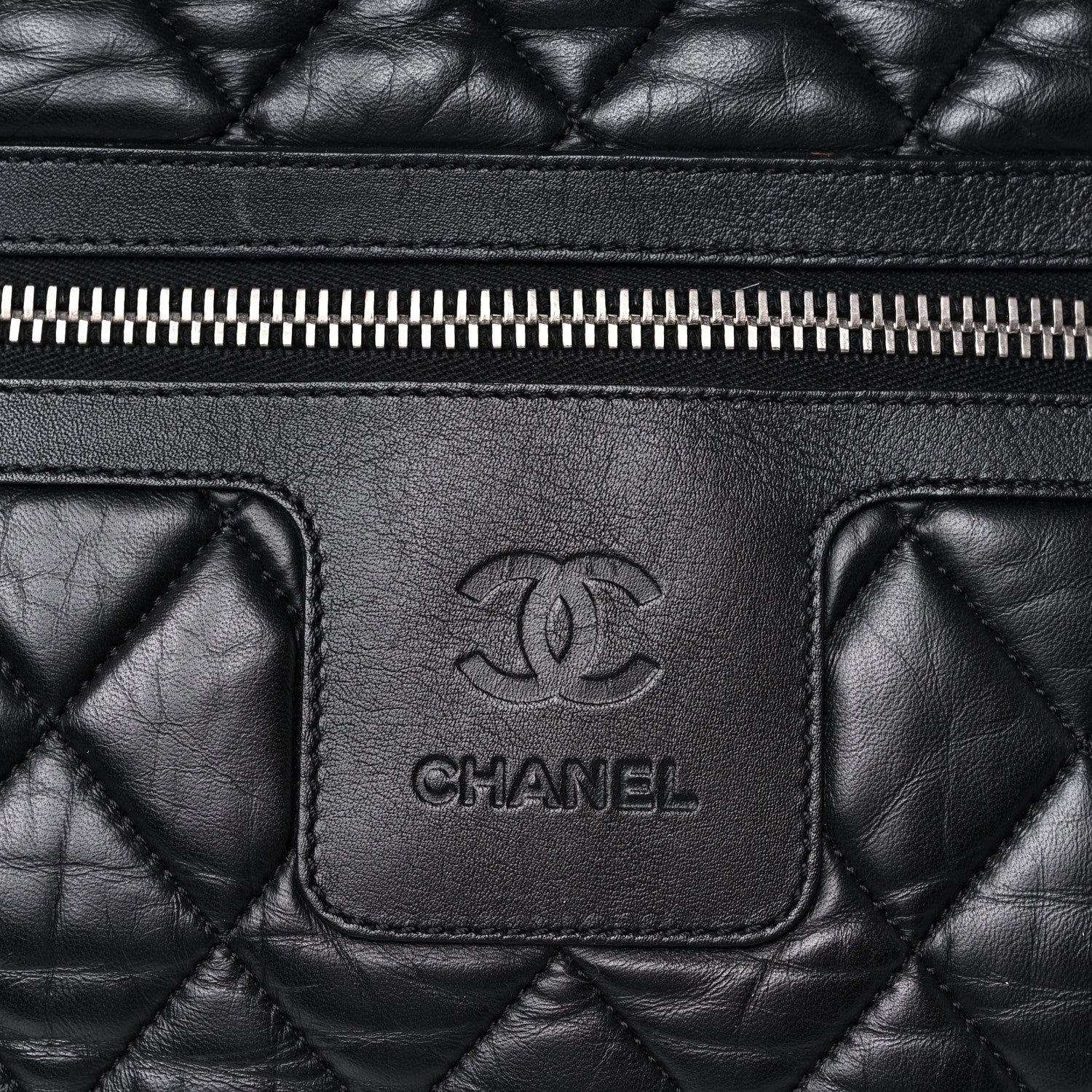 Chanel Lambskin Quilted Large Coco Cocoon Tote Black 16 of 17