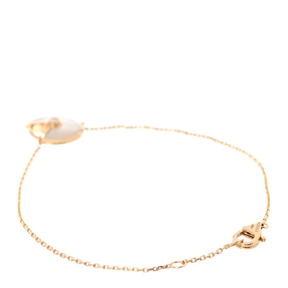 Cartier 18K Yellow Gold Diamond Mother of Pearl Amulette de Cartier Bracelet 3 of 6