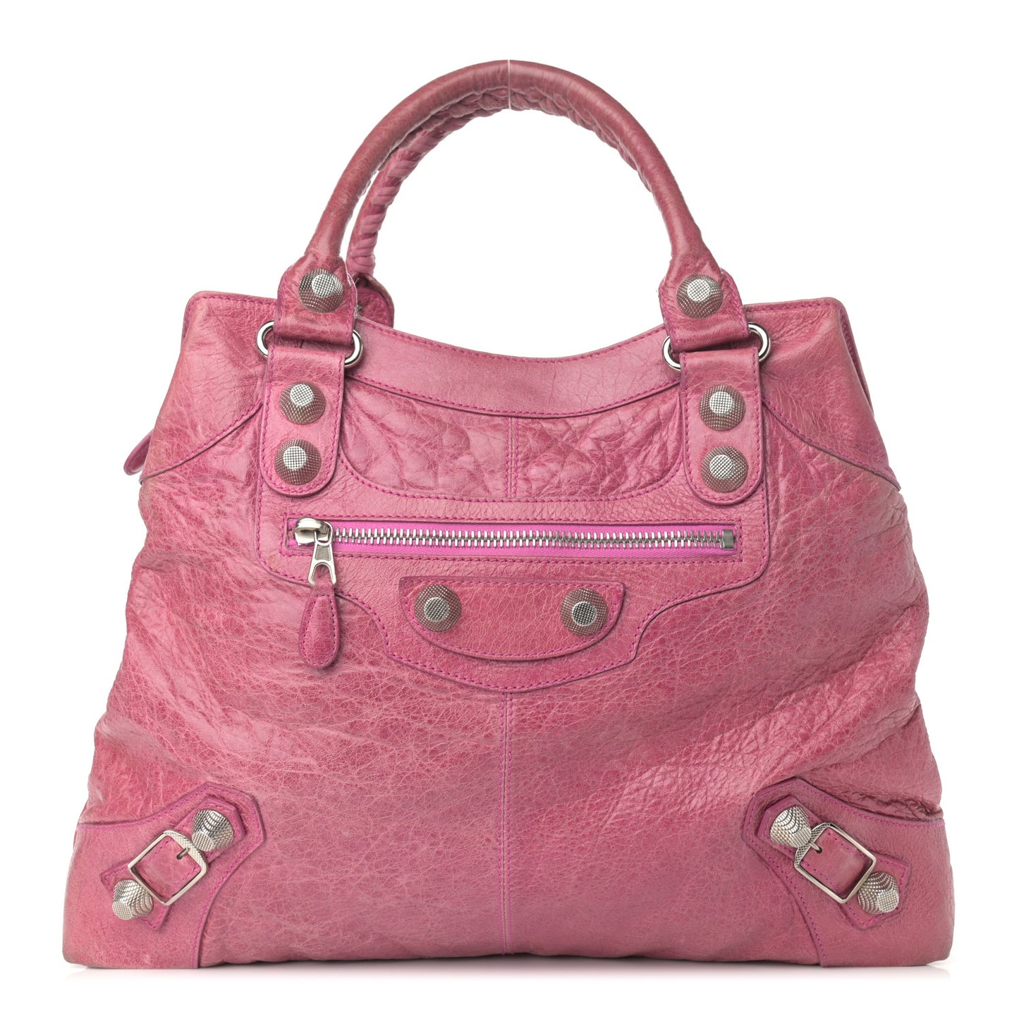 Agneau Giant 21 Silver Hardware Brief Magenta