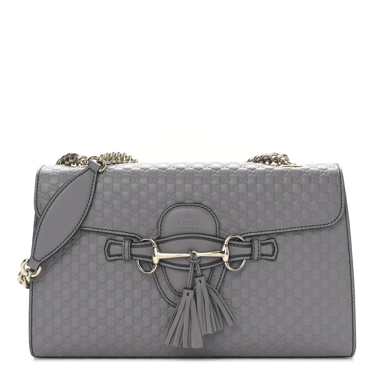 Soft Microguccissima Medium Emily Chain Shoulder Bag Loess