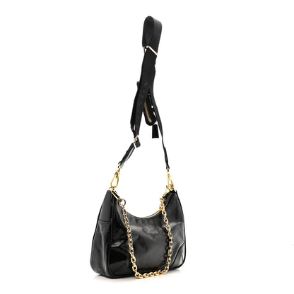 Prada Soft Lux Calfskin Re-Edition 2005 Shoulder Bag Black 3 of 11