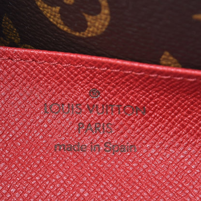Louis Vuitton Monogram Emilie Wallet Red 6 of 13