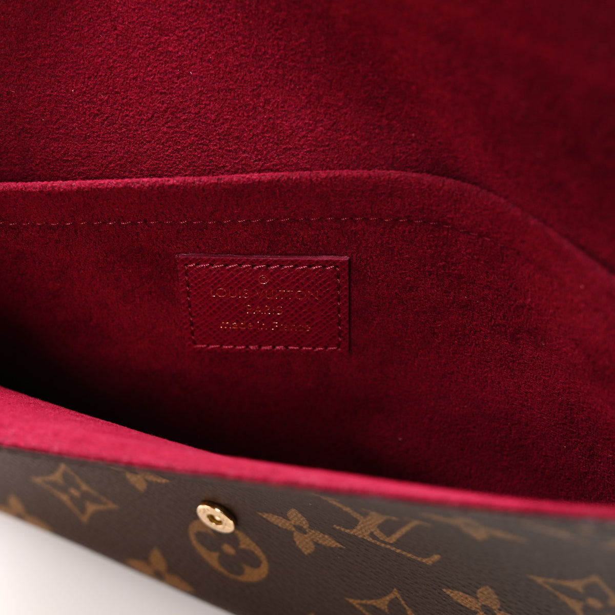 Louis Vuitton Monogram Pochette Felicie Chain Wallet Fuchsia 7 of 11