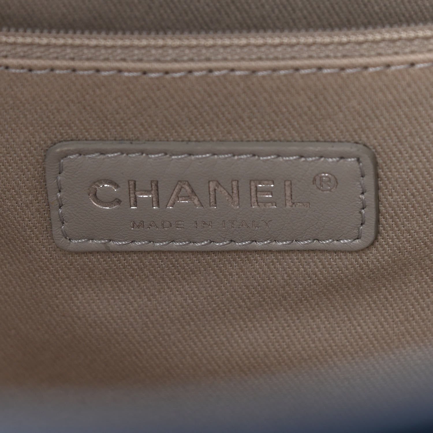 Chanel Glazed Calfskin Medium Deauville Tote Blue 8 of 10