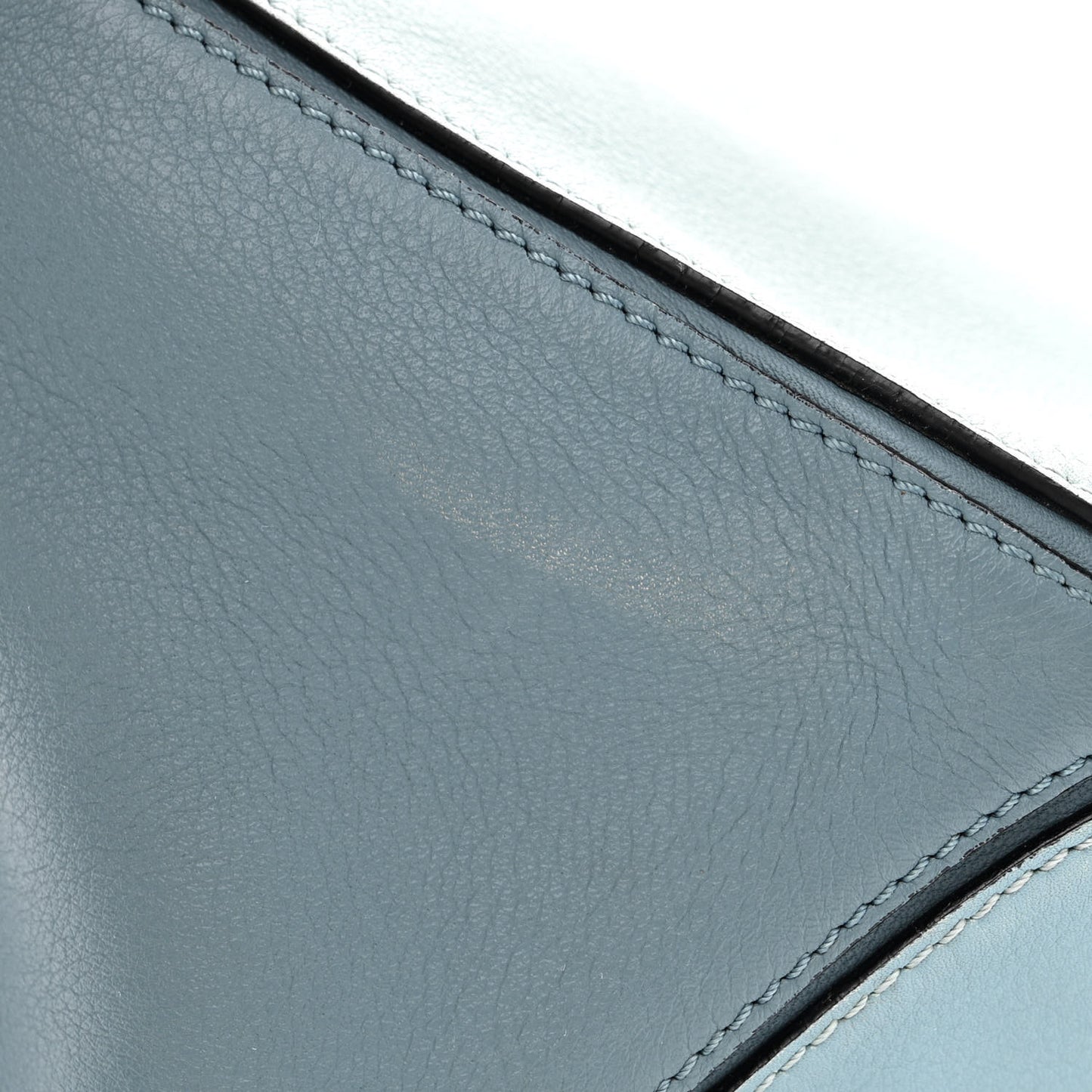 Calfskin Medium Puzzle Bag Aqua