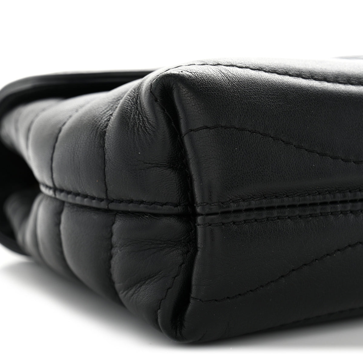 Calfskin LV New Wave Chain Bag Black