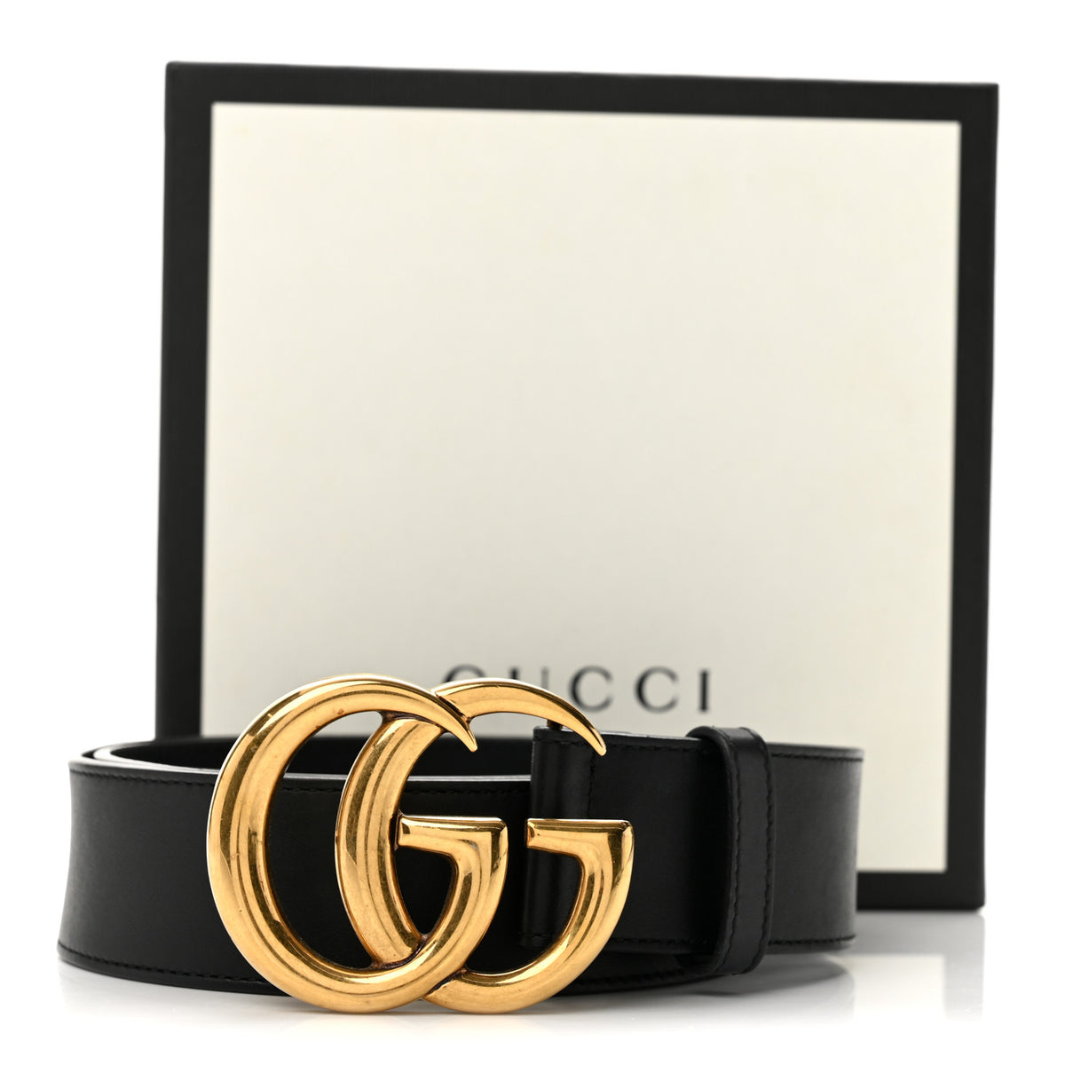 Calfskin Double G 40mm Belt 80 32 Black