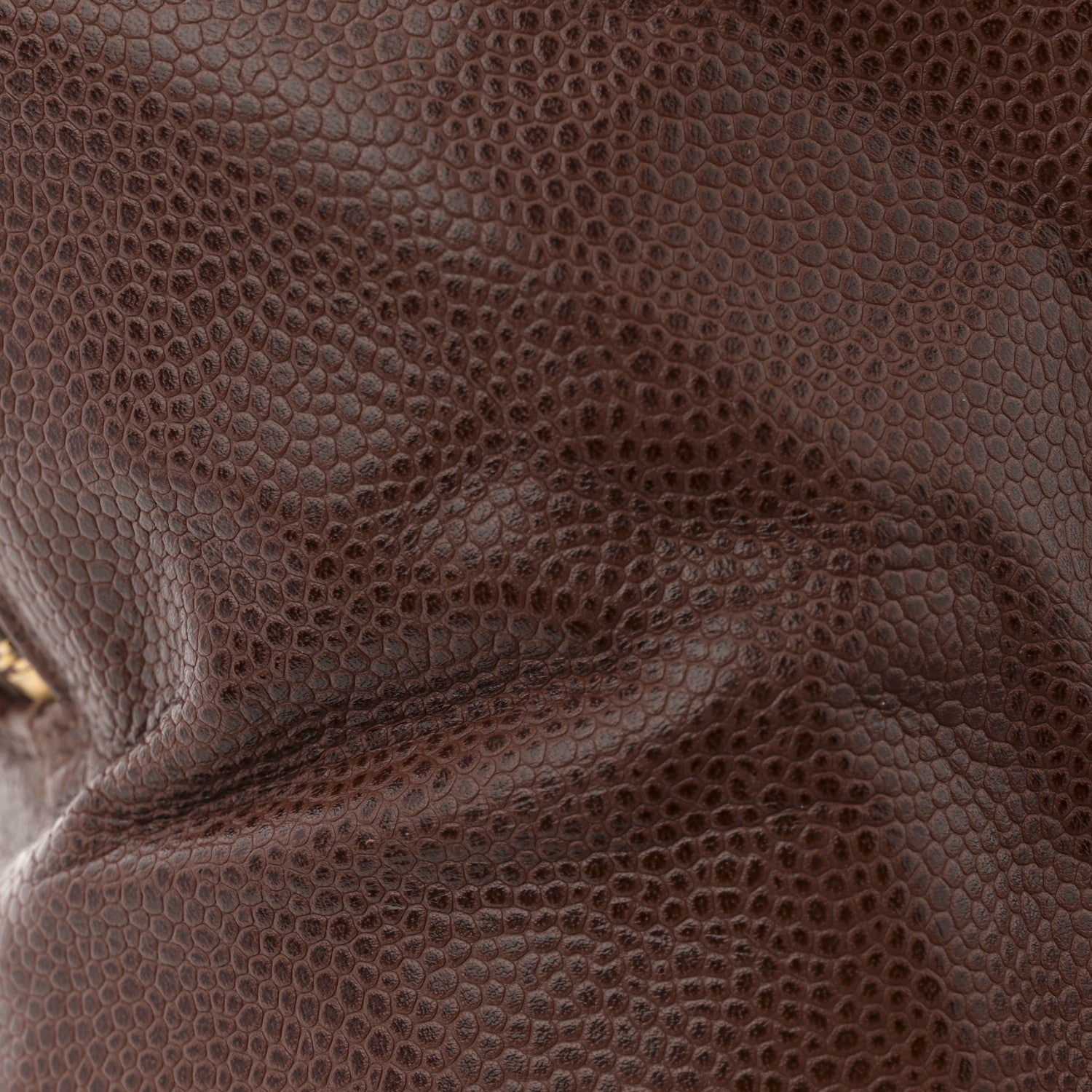 Chanel Caviar Large CC Shoulder Bag Brown 10 of 11