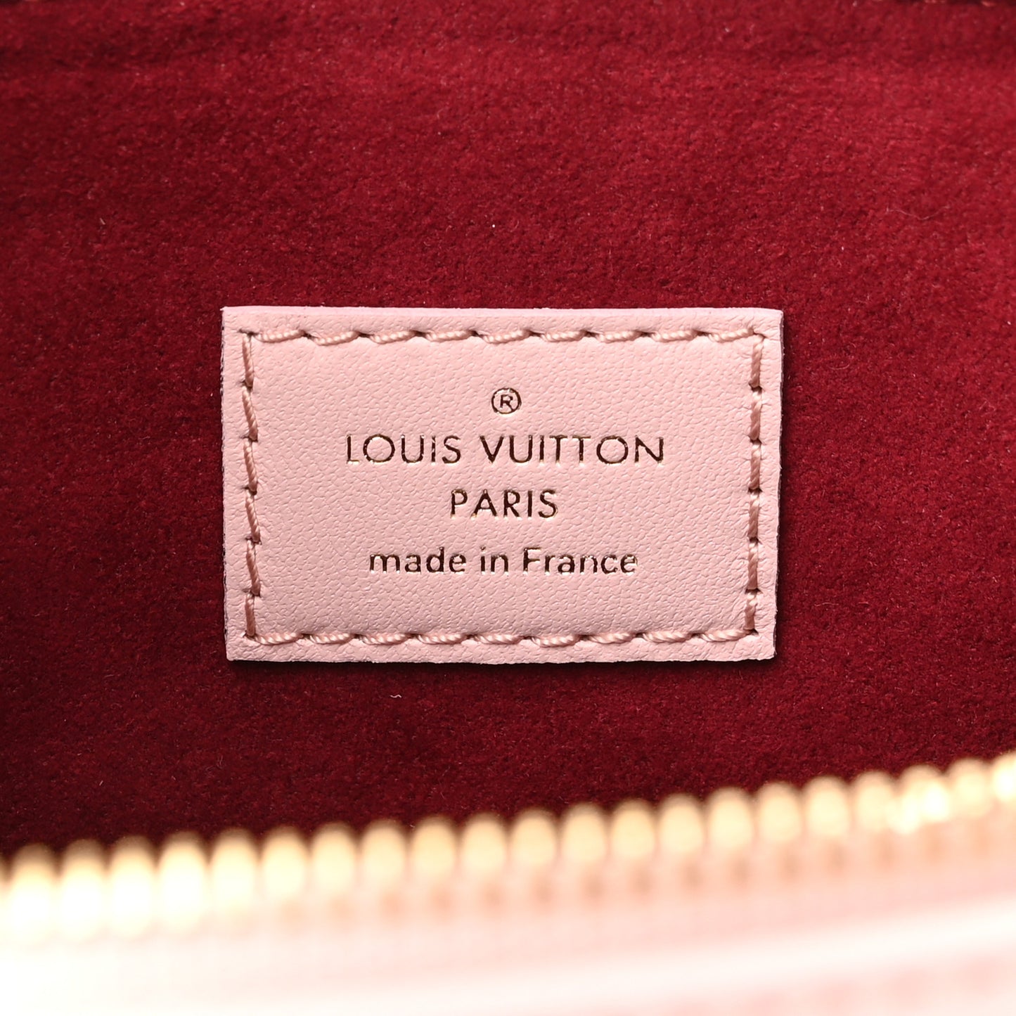 Lambskin Embossed Monogram Coussin PM Rose