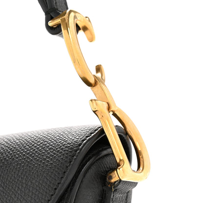 Christian Dior Grained Calfskin Mini Saddle Bag Black 13 of 14