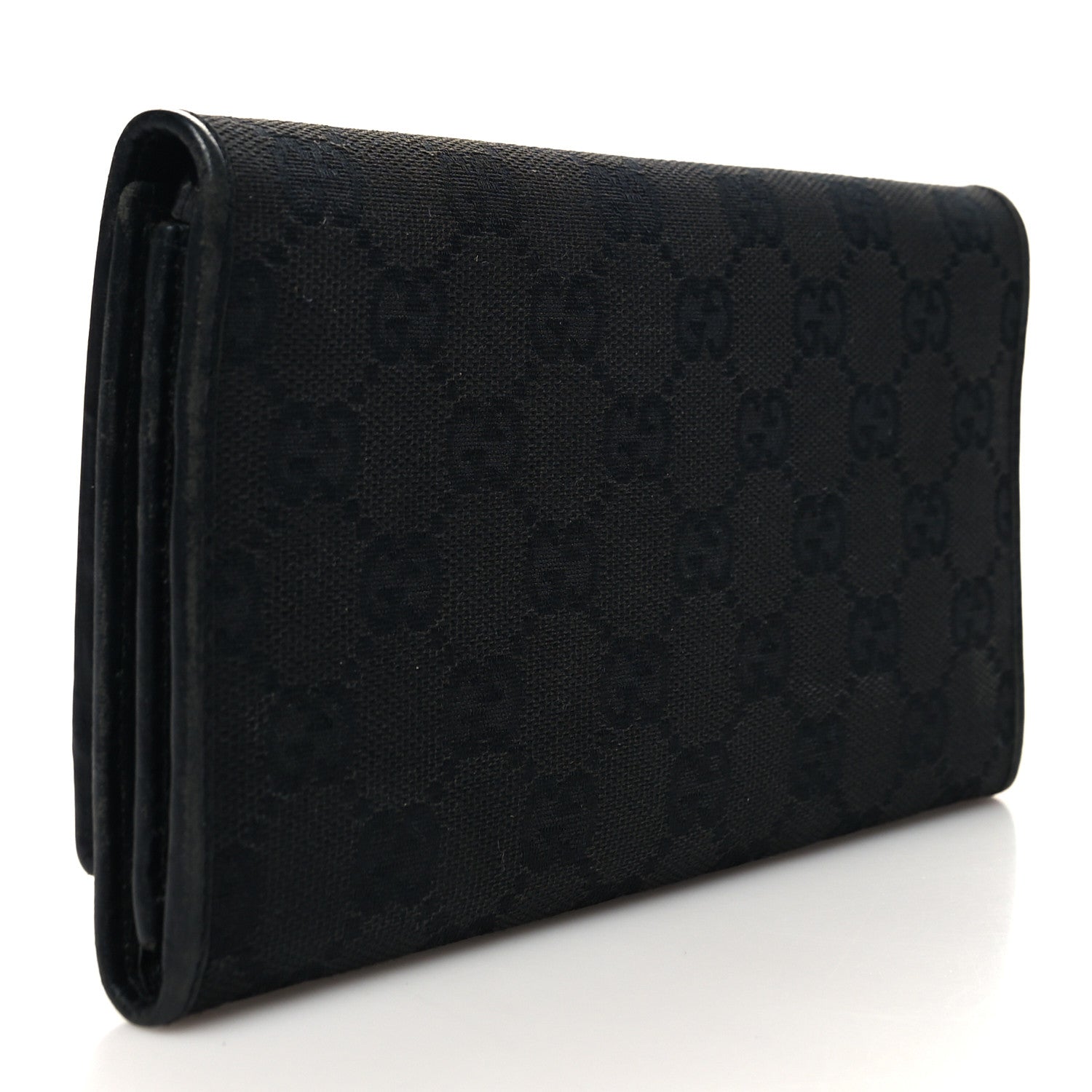 Gucci Monogram Bamboo Bar Continental Wallet Black 3 of 12