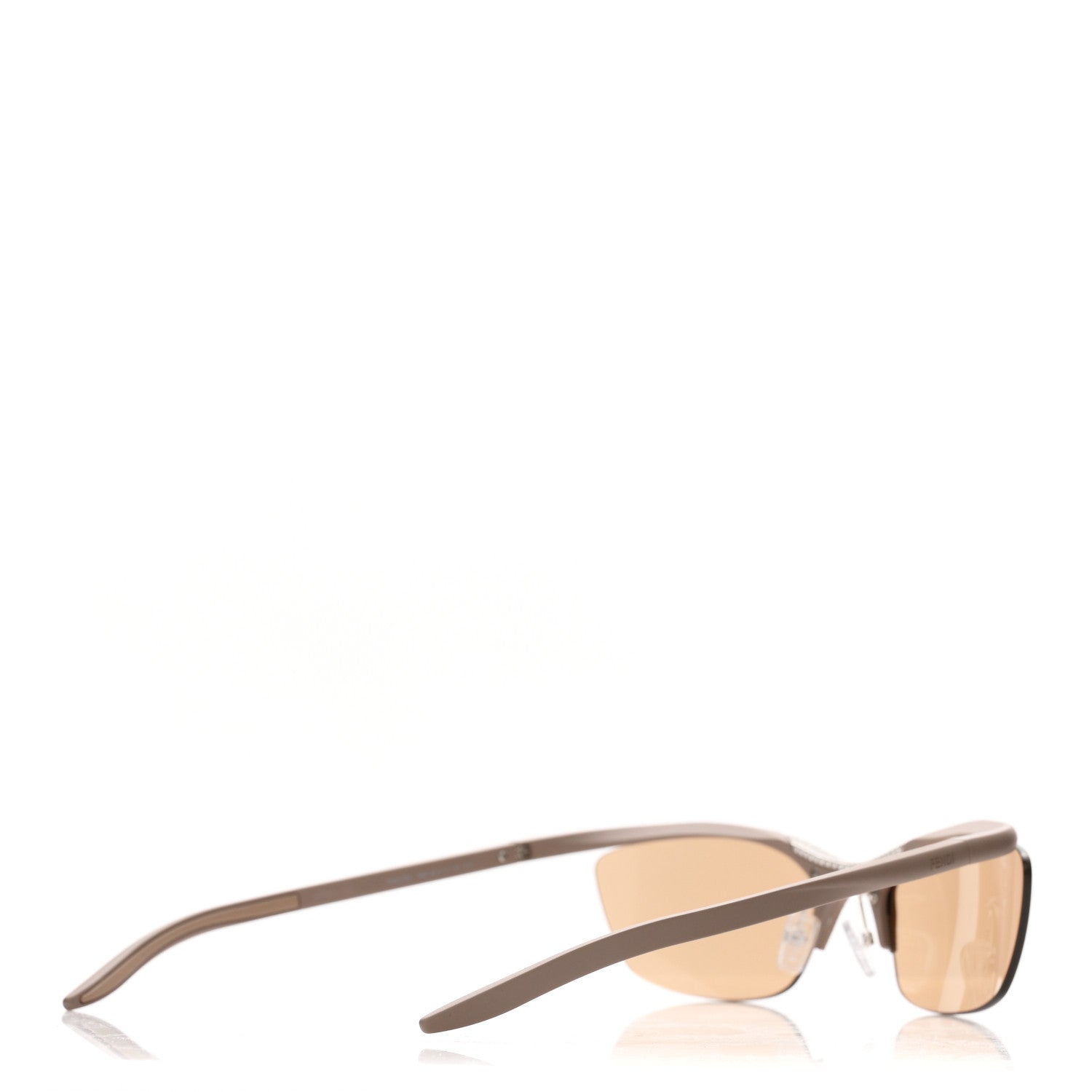 Fendi Acetate Matte Crystal 62MM Cat Eye FE40176U Sunglasses Light Brown 4 of 7