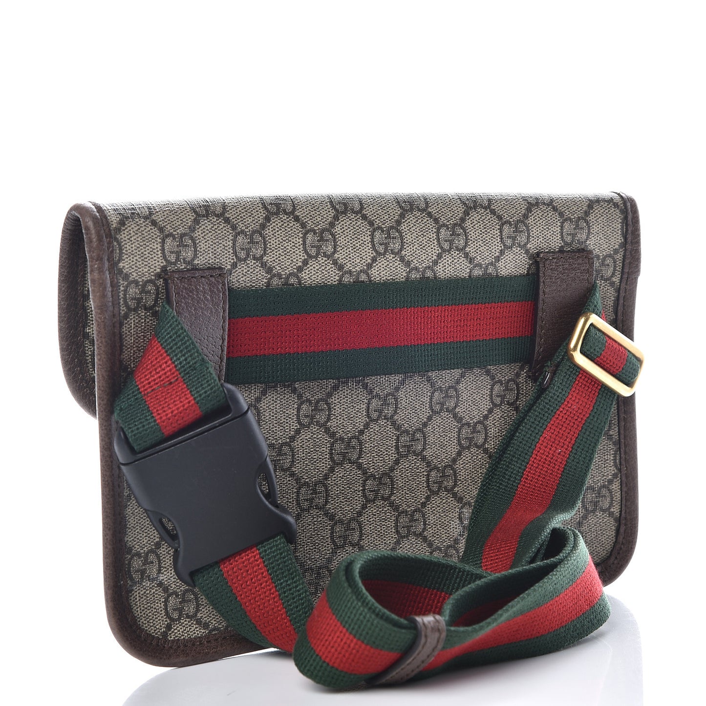 GG Supreme Monogram Neo Vintage Web Belt Bag Brown