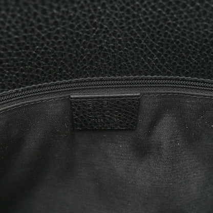 Gucci Calfskin Large Gifford Braided Handle Tote Black 6 of 9