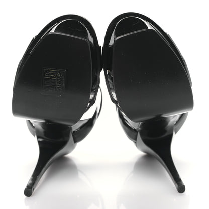 Saint Laurent Patent Tribute 105 Platform Sandals 35.5 Black 5 of 9
